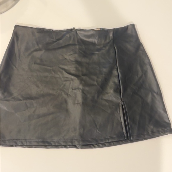 Altar'd State Black Faux Leather Skirt - Picture 2 of 4